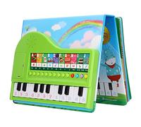 Generic Livre de Jouets de Piano pour Enfants, Jouet d'apprentissage Musical avec Fonction D'enregistrement, 20 Touches, 10 Chansons, 10 Tons, pour Garçons et Filles à Partir de 3
