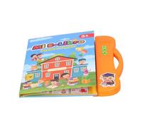 Generic Livre électronique Espagnol Anglais, Jouet pour L'apprentissage Précoce avec 20 Pages D'activités pour Les Enfants de Plus de 3 Ans, Matériau ABS, Taille Env.10 X 9,4 Pouces (Orange)