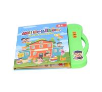 Generic Livre électronique Interactif pour L'apprentissage Précoce de L'anglais Espagnol pour Les Tout-Petits à Partir de 3 Ans, 20 Pages d'apprentissage, en ABS, Taille 10 X 9,4 Pouces (Green)