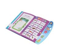 Generic Livre électronique pour Enfants, Livre Sonore éducatif, Jouet d'apprentissage Interactif, Taille Portable 9,84x8,66 Pouces (Blue)