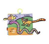 Generic Livre en Tissu Lavable pour Queue Stéréo D'animaux pour bébé, Livre en Tissu Doux et éducatif pour Queue de Jungle pour Bébés, Interactif pour Nourrissons de 0 à 3 Ans (queue de la jungle)