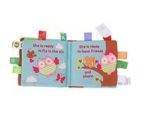 Generic Livre en Tissu pour Enfants, Jouet éducatif Animal Mignon avec Hochet pour L'heure du Conte de bébé, Type A/B/C/D (Tapez 2)