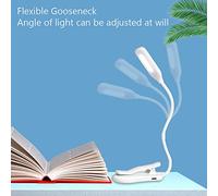 Generic Livre Light, LICES DE Lecture pour Livres dans Le Lecture Leur 3 Niveaux DE Gradation Rechargeable Lumière, Couper Flexible Lampe, Night Mode USB Charging Clamp/Holder DE Light
