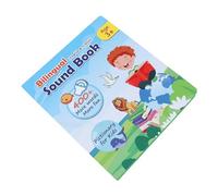 Generic Livre Sonore Anglais Espagnol, Jouet Bilingue Interactif pour Une Expérience d'apprentissage Amusante à Partir de 3 Ans, Plastique 29x25x2cm