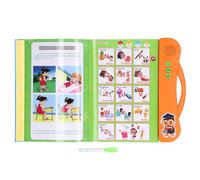 Generic Livre Sonore électronique ABC, Jouet éducatif pour Enfants, Apprentissage, avec Stylo, adapté aux Enfants de 3 Ans et Plus, Matériau ABS (Orange)