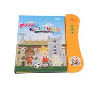 Generic Livre Sonore Interactif Bilingue pour Enfants, Apprentissage de L'alphabet, des Chiffres, des Animaux, des Fruits et des Légumes, Jeu Professionnel, 25 X 22 X 2,5 Cm (Orange)