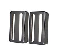 Generic Lot 2 Couvercles Micro En Laiton pour Guitare électrique, Noir