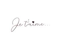 Generic Lot 5 Autocollants Je t'aime - Magnifique décoration pour miroir, carrelage et embellir tout vos objets - Artwork
