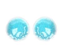 Generic Lot de 1 Paire de Compresses Oculaires en Gel Réutilisables et Portables, Bleues et Rondes pour Soulager les Gonflements la Fatigue Oculaire les Rougeurs et les Cernes