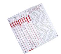 Generic Lot de 10 Cartes Perforées en Plastique Durable pour une Utilisation sans Effort sur la Machine à Tricoter, Douces et Fiables pour les Projets Ménagers, Compatibles avec SRP325 SRP50 SRP60