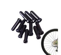 Generic Lot de 10 embouts de câble de frein pour vélos, noir, alliage d'aluminium, pièces de vélo, capuchons de câble, embouts de frein, embouts de levier de vitesse, pièces de vélo de montagne