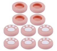 Generic Lot de 10 Housses Uniques pour Joystick en Forme de Patte de Chat, Capuchons en Silicone pour Poignée de Pouce à Texture Douce pour/Lite, Forte Résistance à l'usure, Design Novateur (Fond