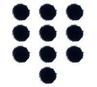 Generic Lot de 10 manchons en fourrure pour pare-brise pour extérieur Noir