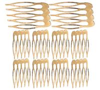 Generic Lot de 10 Peignes à Cheveux Latéraux en Fer Doré, Mini Taille, Accessoires Décoratifs pour Coiffure de Mariage, Cérémonie et Usage Quotidien, Peignes Français pour Femmes,