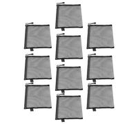 Generic Lot de 10 Pochettes à Documents à Fermeture éclair, Imperméables et Résistantes aux Déchirures, Format A5, pour Organiser les Fournitures de Bureau à Domicile (BLACK)