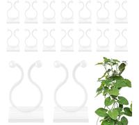 Generic Lot de 100 Clips de Fixation pour Plantes grimpantes Invisibles - pour Rendre Vos Plantes Plus rangées et Plus Belles (Blanc)