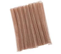 Generic Lot de 100 épines de Reliure Durables à Double Boucle de 9/16 Pouces pour Relier des Fils à Double Boucle, capacité de 120 Feuilles, épines de Reliure à Peigne en Spirale pour Documents