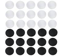 Generic Lot de 100 étiquettes NFC Ntag215 Coin 25 mm, 50 autocollants blancs et 50 noirs, programmables pour téléphones portables NFC, excellents pour événements personnalisés et cadeaux