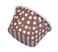 Generic Lot de 100 Moules Ronds pour Cupcakes élégants, Mini Doublures de Cupcakes en Papier Adaptés pour les Fêtes et les Mariages, Papier couché de qualité Alimentaire, 5,8 Cm de Diamètre (Pois