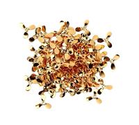 Generic Lot de 100 Pales D'hélice de Pêche en Métal, Conception Résistante à L'abrasion pour une Action de Rotation Douce, Idéales pour Attirer les Prédateurs dans la Pêche en Eau Douce, Taille (GOLD)