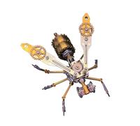 Generic Lot de 100 puzzles 3D en métal pour adultes - Kit de modèle mécanique Steampunk - Kits de puzzle d'insectes à construire - Cadeaux de décoration de bureau pour adolescents et adultes (bourdon