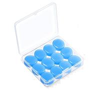 Generic, Lot de 12 paires de bouchons d'oreilles réutilisables en silicone pour ronflement, natation, voyage, concerts, travail, études, 1