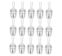 Generic Lot de 15 Tubes de Gloss à Lèvres Transparents en Plastique Rechargeable Format Mini 15 Ml Design Pot de Miel Contenant Cosmétique pour Maquillage Lèvres Usage Quotidien et
