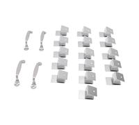 Generic Lot de 16 Clips de Fenêtre Robustes en Forme D'ouragan pour contreplaqué et Brique, Pinces en Acier Inoxydable pour la Protection contre les Tempêtes, Résistance Durable aux Intempéries