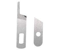 Generic Lot de 2 Lames Supérieures et Inférieures en Acier Inoxydable pour Machine à Coudre Domestique - Accessoire Multifonctionnel pour la Série 14U - Durable et Facile à Installer