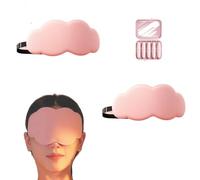 Generic Lot de 2 masques de sommeil avec 10 bouchons d'oreilles silencieux, intensité occultante stéréo confortable pour couple (bleu 2 pour 10 bouchons d'oreilles), mélange