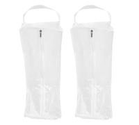 Generic Lot de 2 Paquet à Chaussures Anti-poussière Transparents Grosse Taille 28x20x48 Cm, Pochette de Rangement Portable pour Bottes Hautes et Basses, Paquet de Protection Polyvalent