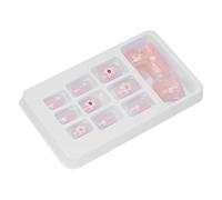 Generic Lot de 24 Faux Ongles à Colle pour Femme pour Manucure Nail Art, Couverture Complète, Design Réaliste pour les Réunions, les Mariages et la Vie Quotidienne, Matériau ABS de Haute qualité