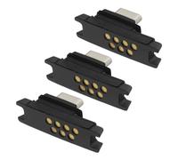 Generic Lot de 3 connecteurs de synchronisation et de charge TC51 pour lecteur de codes-barres Zebra Symbol TC51 TC510K TC52 TC56 TC57 ordinateur portable, connecteur I/O de rechange à 7 broches