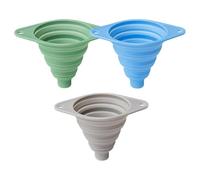 Generic Lot de 3 entonnoirs pliables en silicone pour remplir les bouteilles dans la cuisine