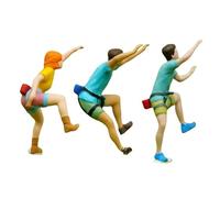 Generic Lot de 3 Figurines Miniatures Décoratives Grimpantes à L'échelle 1/87