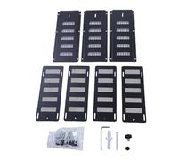 Generic Lot de 3 Fondations Adaptées pour Couvercle D'aération, Installation Pratique, Contrôle du Flux D'air Coulissant pour la Ventilation du Sol et du Vide, 3 Pièces Adaptées aux Couvercles