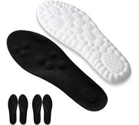 Generic Lot de 3 paires de semelles intérieures en mousse à mémoire de forme - Talon rembourré pour soulager la douleur au pied - Soutien confortable et respirant pour se tenir debout, le jogging et
