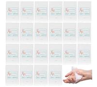 Generic Lot de 30 lingettes humides jetables emballées individuellement, format voyage, non parfumées, essence d'aloe vera, non tissées, multi-usages, idéales pour les voyages, les restaurants, les