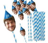 Generic Lot de 30 pailles personnalisées pour fête d'anniversaire 30 ans