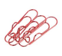 Generic Lot de 30 Pinces à Stylo en Métal, Porte-stylo Durable en Acier Inoxydable pour Carnet de Notes, Signet, Fournitures de Bureau (rouge)