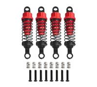 Generic Lot de 4 Amortisseurs de Voiture RC, Pièces de Rechange Robustes, 55 Mm, 1/12 1/16, pour MN78 D90 MN98 MN82 B16, Rouge