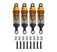 Generic Lot de 4 Amortisseurs de Voiture RC, Pièces de Rechange Robustes, 55 Mm, 1/12 1/16, pour MN78 D90 MN98 MN82 B16, Noir