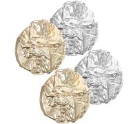 Generic Lot de 4 Chapeaux en Papier D'aluminium pour Soin Profond des Cheveux, Réutilisables, Adaptés aux Soins Spa et Mise en Valeur, Matériau Tinfoil, Différentes Couleurs