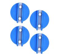 Generic Lot de 4 Coussinets Magnétiques pour Cric, Double Aimant Puissant pour un Levage sécurisé, Compatible avec les SUV et les Camions, Aluminium Durable avec Rembourrage en Nylon