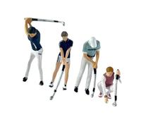 Generic Lot de 4 Figurines Au 1/64e, Accessoires pour Maison de Poupée, Décors de Cinéma, Projets de Bricolage, Miniatures Peintes pour Agencement.