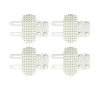 Generic Lot de 4 Grattoirs D'angle pour Chat, Brosses de Toilettage Flexibles en Silicone pour Poils Longs et Courts, pour Chats et Chiens, Utilisation en Intérieur (4PCS)