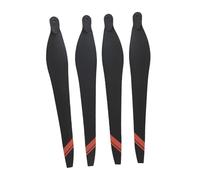 Generic Lot de 4 Hélices RC Polyvalentes 36190 pour Drone Quadricoptère RC, noir rouge