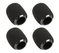 Generic Lot de 4 housses en mousse de rechange RK183WS pour microphone miniature Shure BETA 98H/C Noir