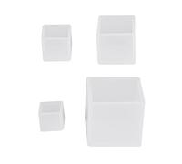 Generic Lot de 4 Moules Carrés en Résine époxy de Silicone à Effet Miroir élevé pour la Fabrication de Bijoux, Ornements, Travaux Manuels, 14 Cm, 4,1 Cm, 3,1, 2,5 pour les Amateurs D'artisanat