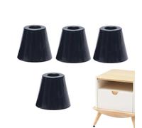 Generic Lot de 4 pieds de chaise ronds en caoutchouc à visser - Pieds en caoutchouc pour pieds ronds antidérapants - Semelles en caoutchouc flexibles - Vis non incluses